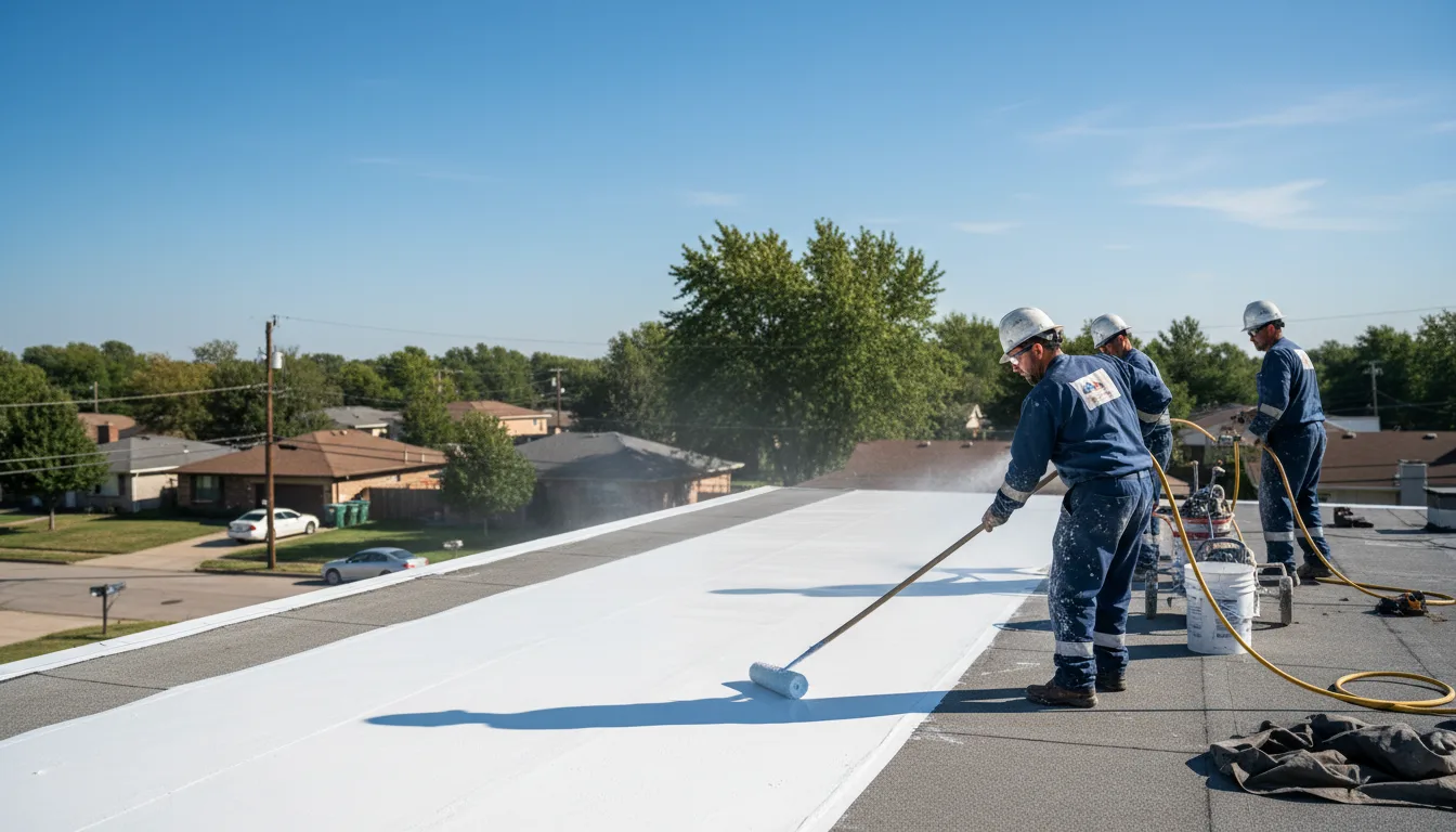 Commercial roof coating in Machias, NY near me